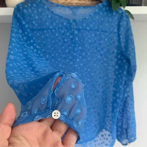 • [J. Crew] Textured Blouse • - Picture 9 of 10